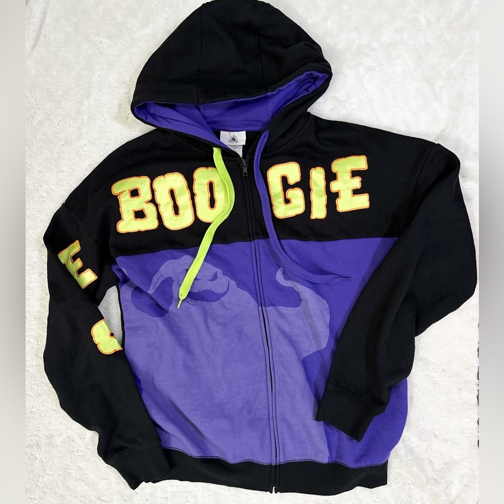 DISNEY Parks Official Oogie Boogie Nightmare Before Christmas Zip Up Hoodie
